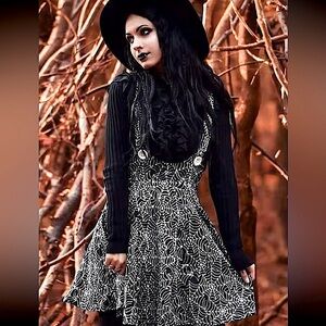 Spiderweb🕸️🕷️Suspender Skirt